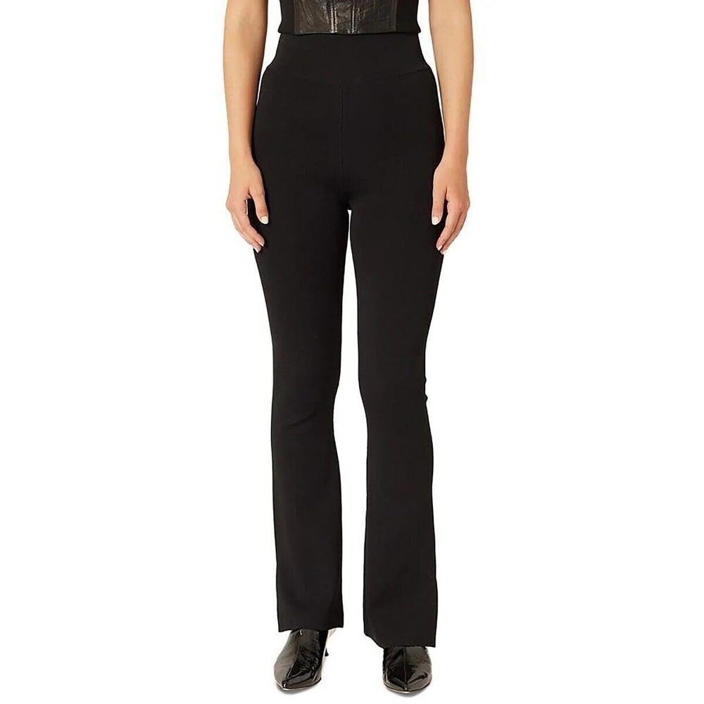 Adrienne Landau Pants Womens Small Black Bootcut Rayon Nylon Blend‎ Trouser NWT